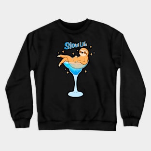 Sloth Slow Life Crewneck Sweatshirt